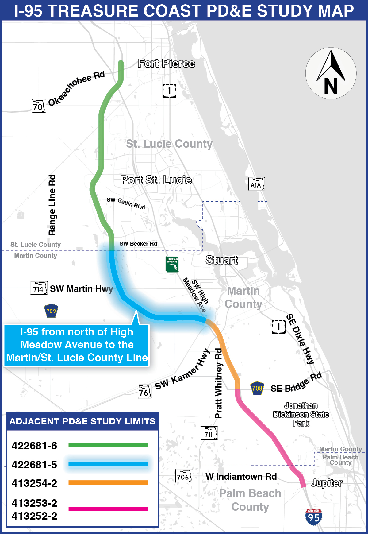 PD&E Study Map