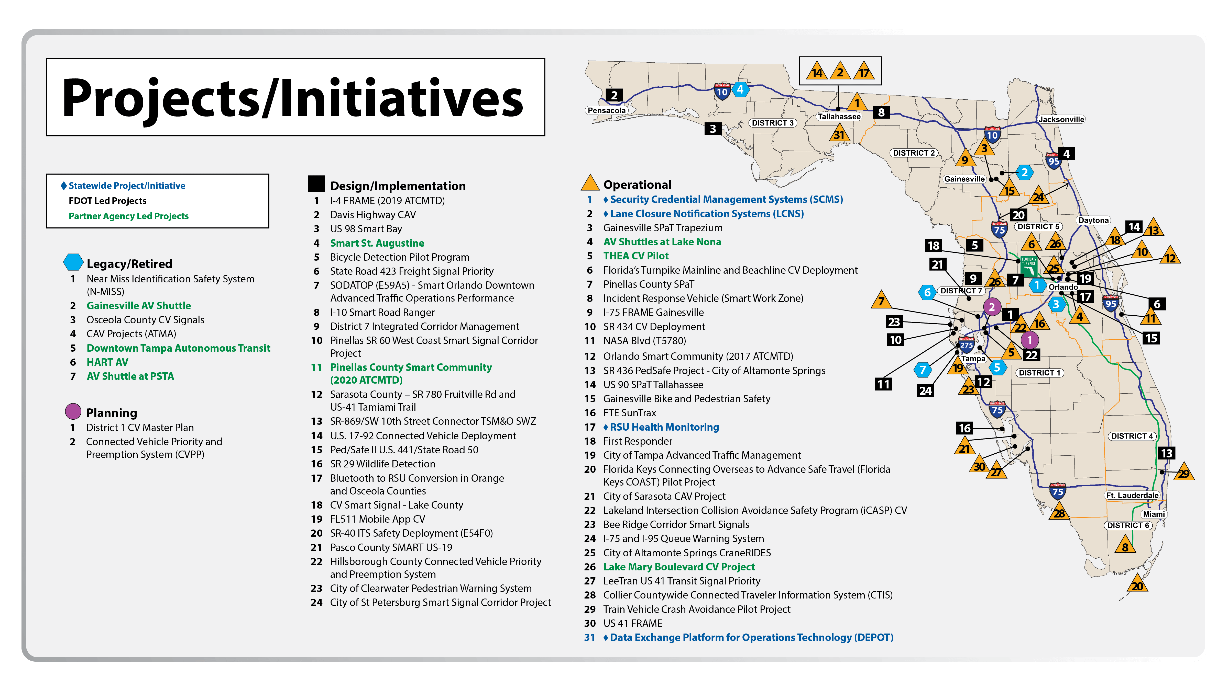 Connected Vehicle Project Map_Statewide Projects_2023-04-05