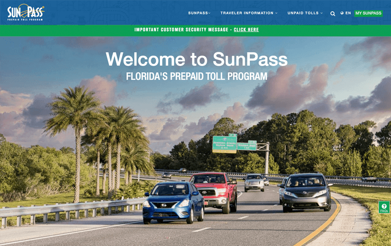 Visit the SunPass information website