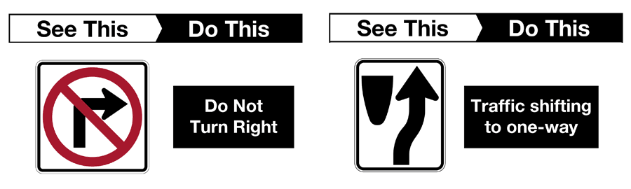 do not turn right