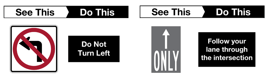 do not turn left