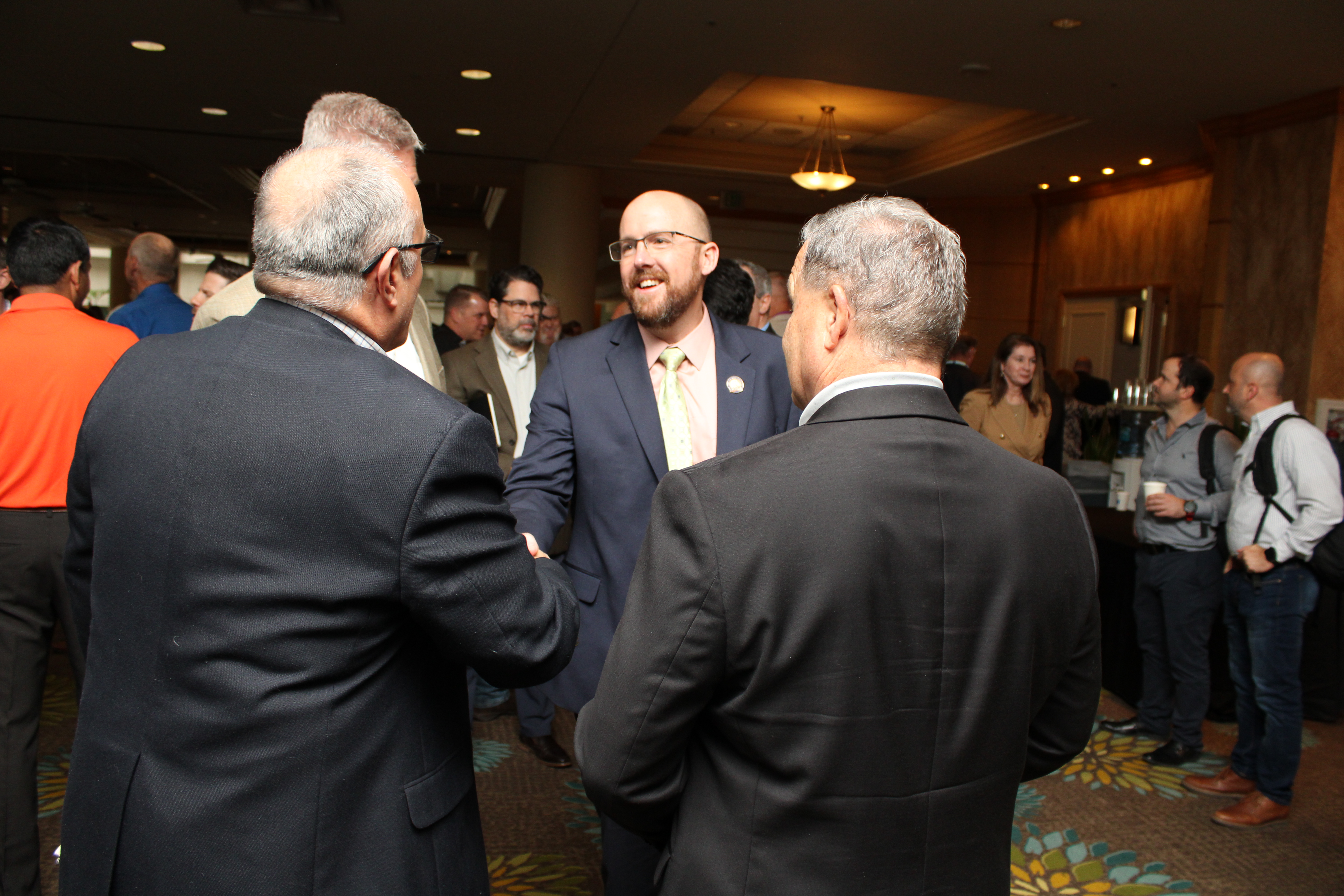 Secretary Jared Perdue meets with attendees at the 2024 FDOT Industry Forum.
