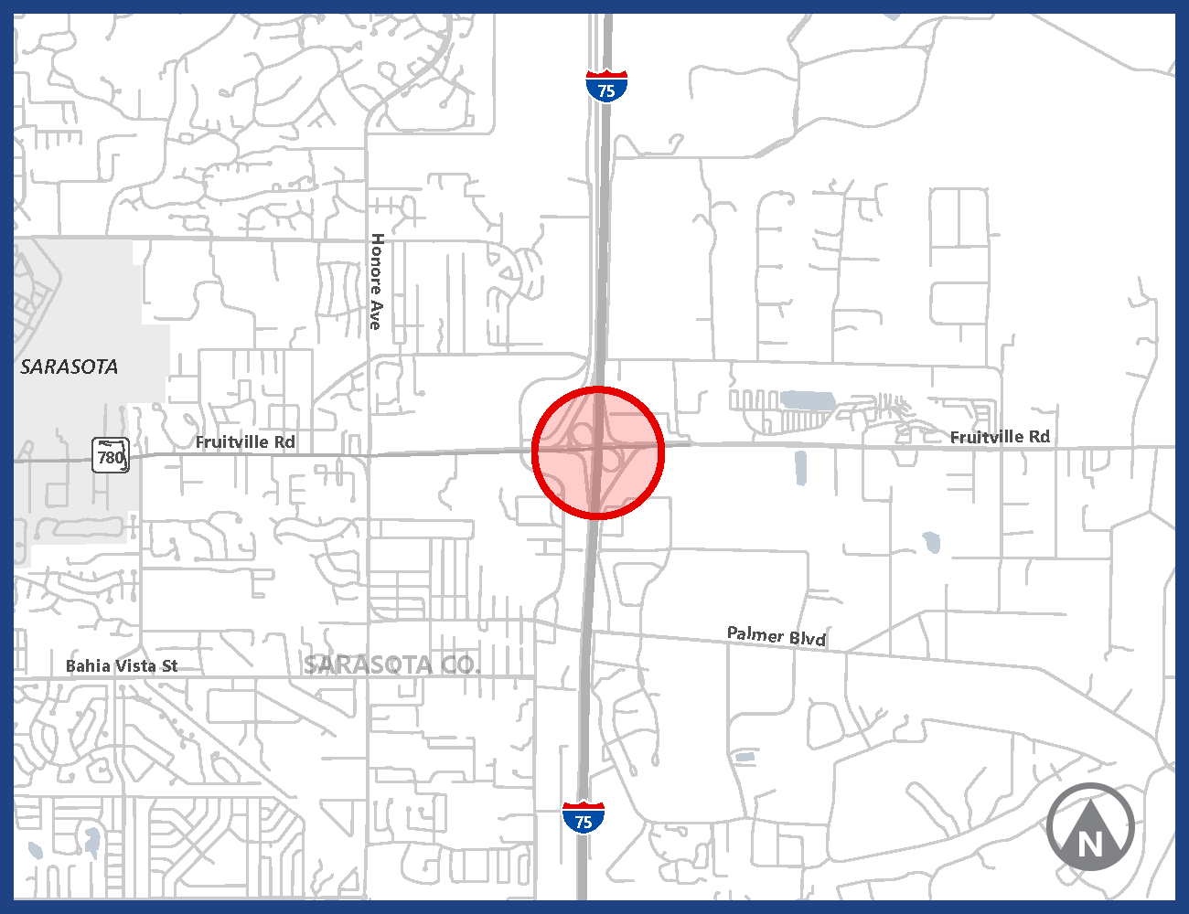 I75 at Fruitville Road Interchange