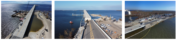 Images of the repairs to the Sanibel Causeway