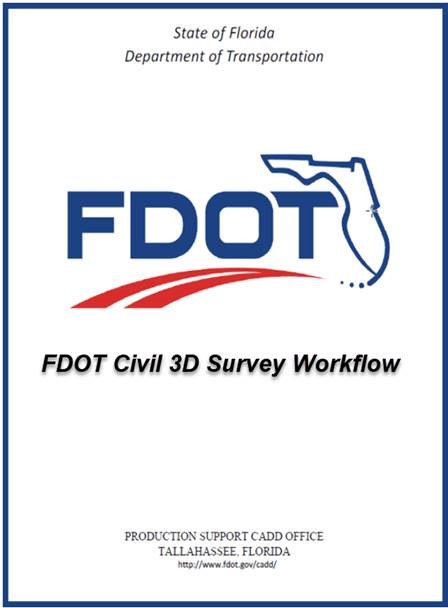 fdot civil 3d survey workflow cover
