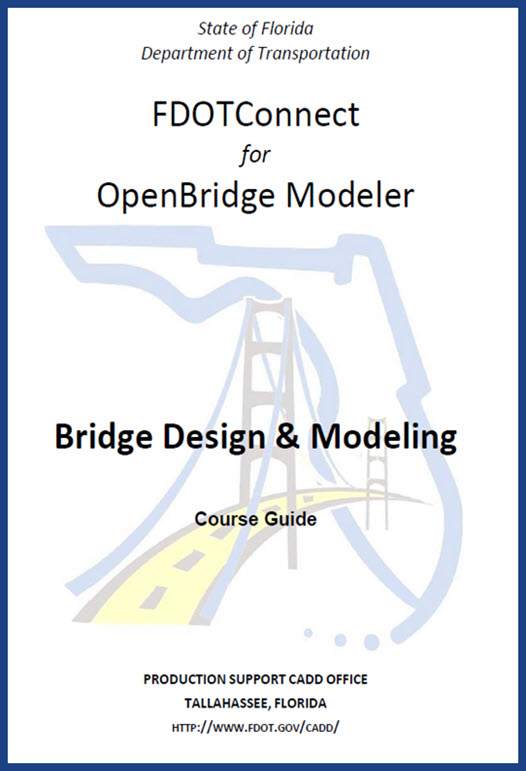 FDOTConnect Bridge Design & Modeling Training Guide Cover