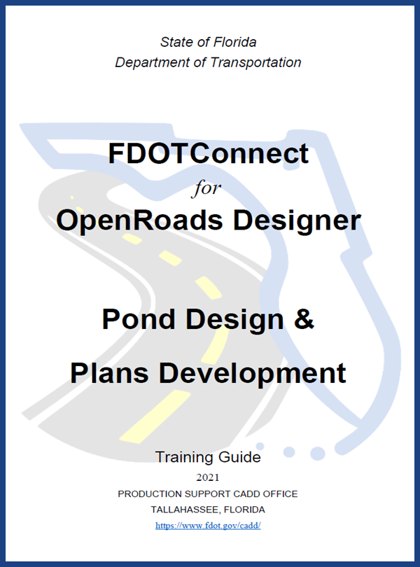 FDOTConnect Pond Design for Drainage Training Cover