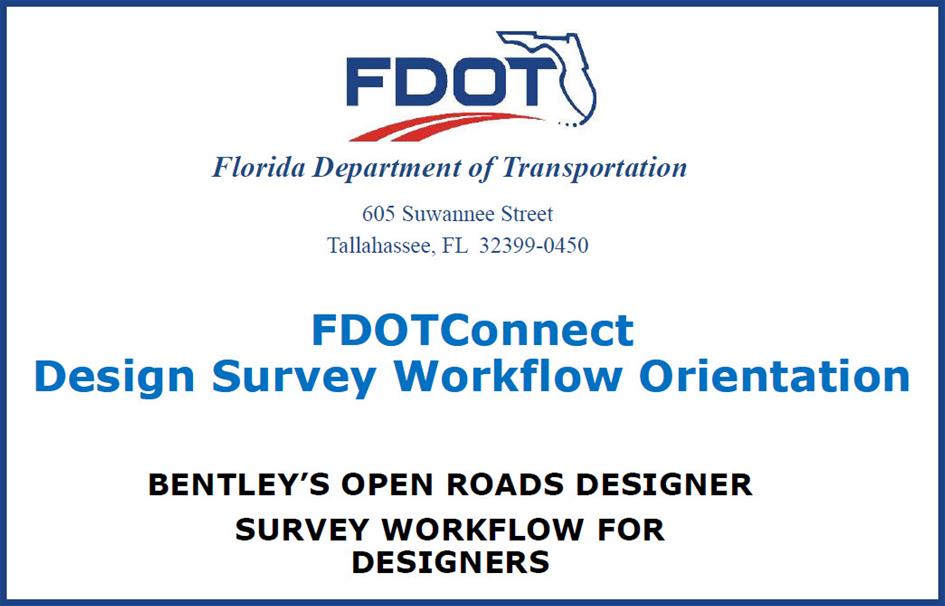 FDOT Connect Update Training Cover