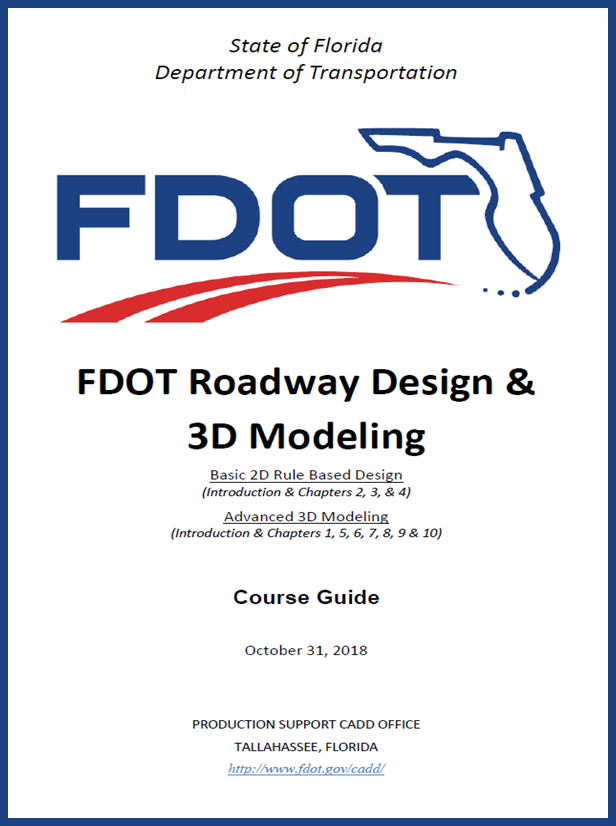 FDOT Roadway Design and 3D Modeling
