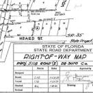 Title block of a Right of Way map 