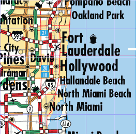 Vicinity Map of Fort Lauderdale, Florida