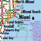 Vicinity Map of Miami, Florida