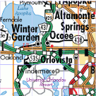 Sample map of Ocoee and surrounding area