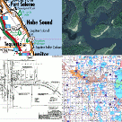 Mosaic picture of Surveying and Mapping maps