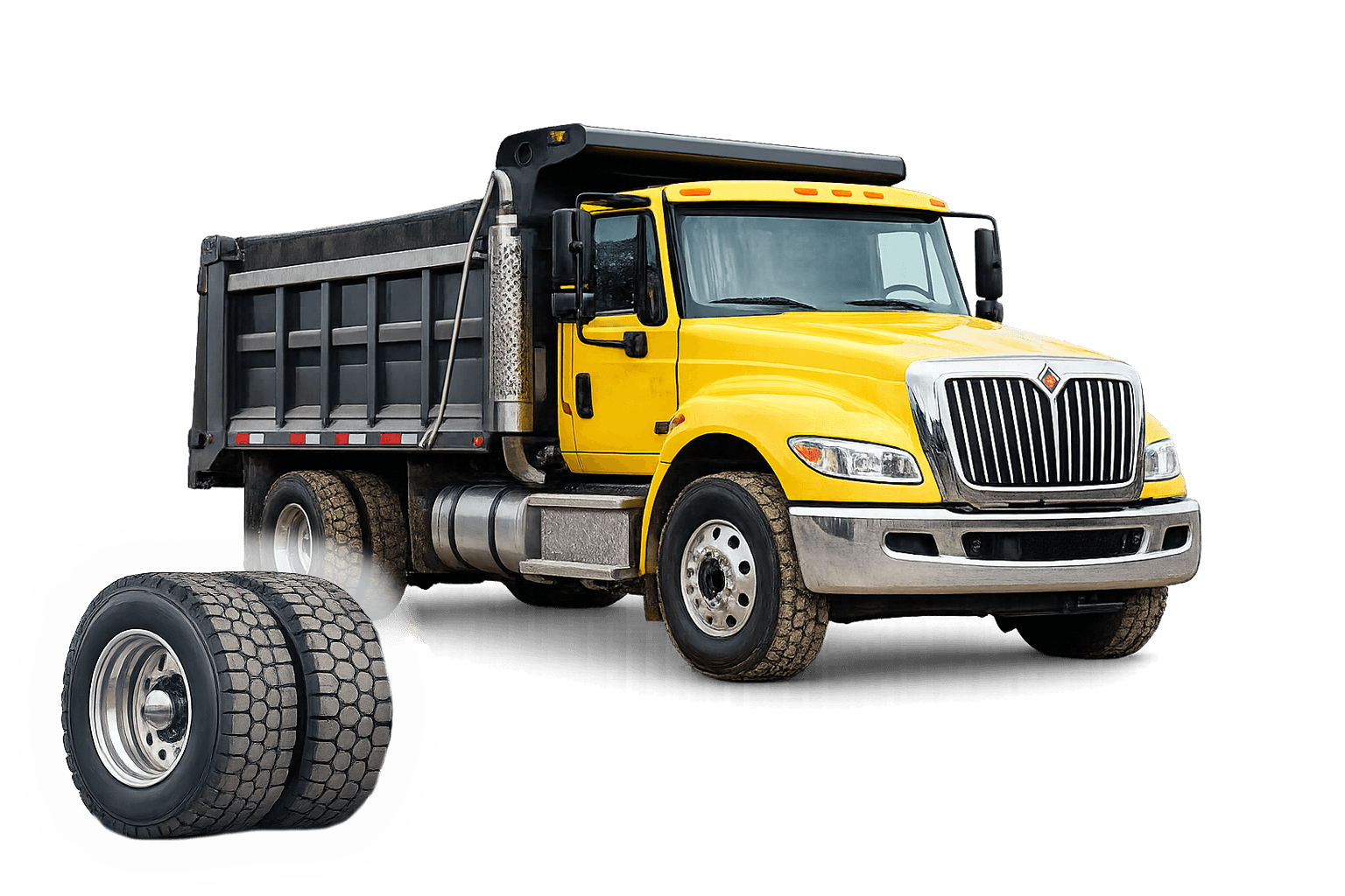 Single Axle Dump Truck Icon