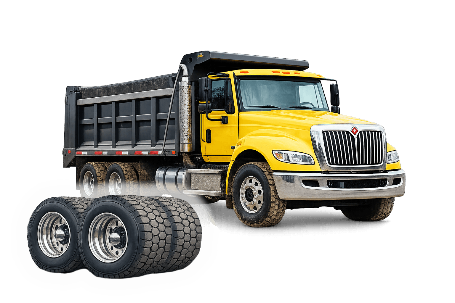 Tandem Axle Dump Truck Icon