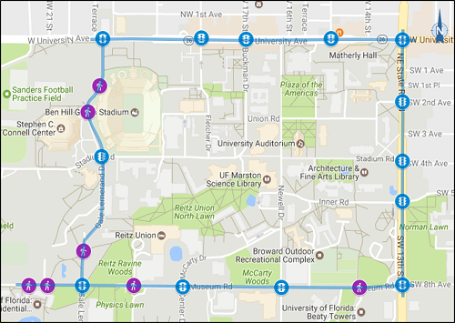 map of UF AID