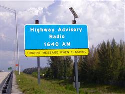 Highway Advisory Radio Sign