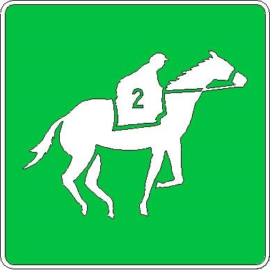 Horse Track Sign