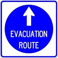 Evacuation Sign straight