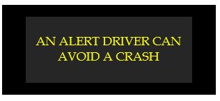 an alert drive can avoid a crash