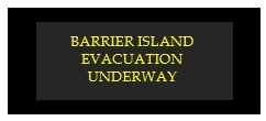 barrier island evacuation underway