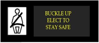 Buckle up elect to stay safe picture