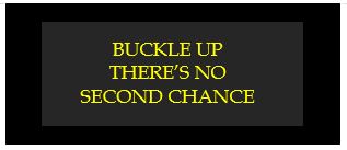 buckle up there's no second change