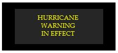 hurricane warning in effect