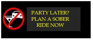 party later plan a sober ride now