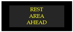 rest area ahead