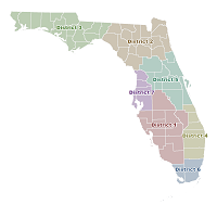 Map of FDOT Districts