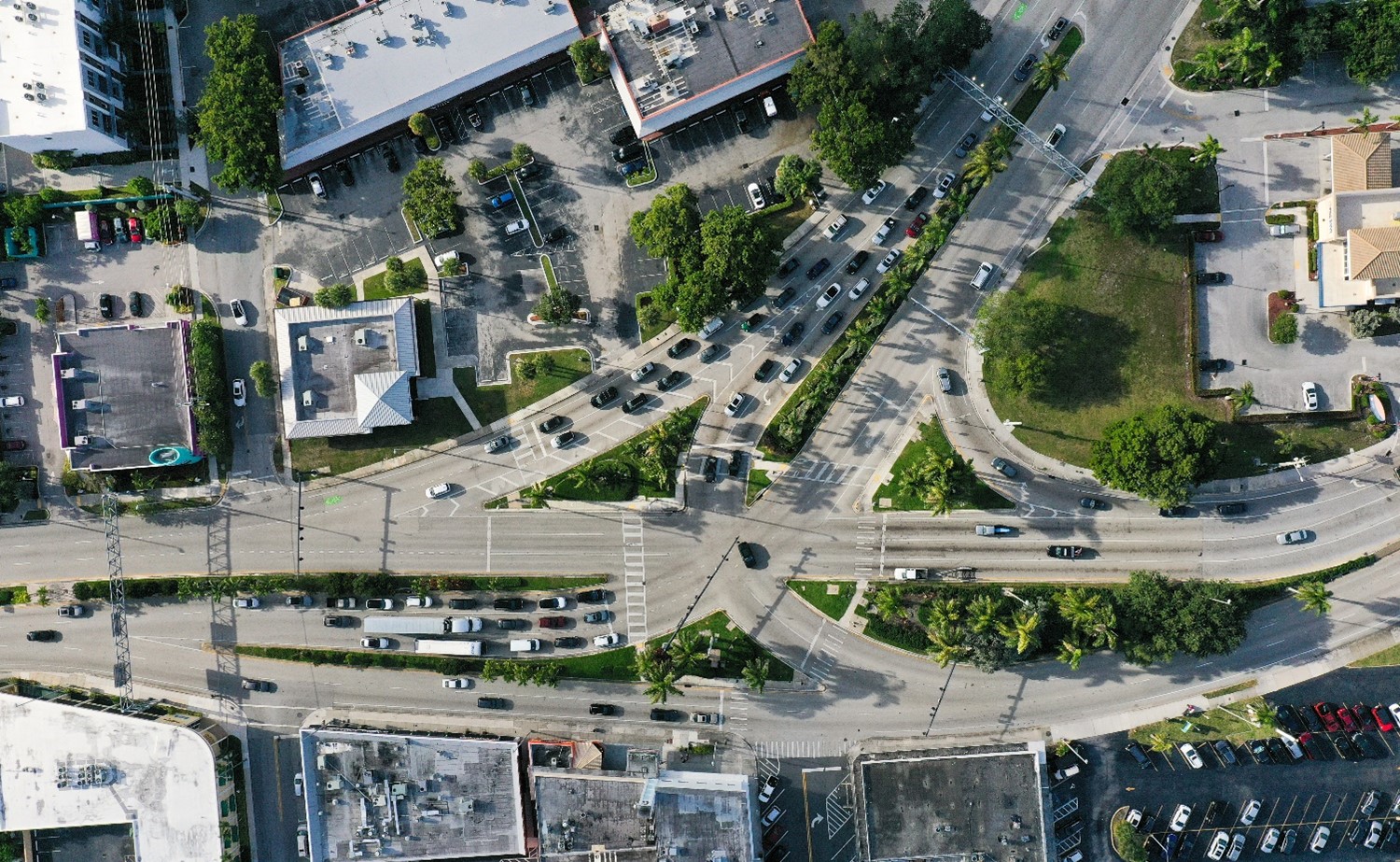 Overall SR 5/US 1 and SR 838/Sunrise Boulevard Intersection Aerial View