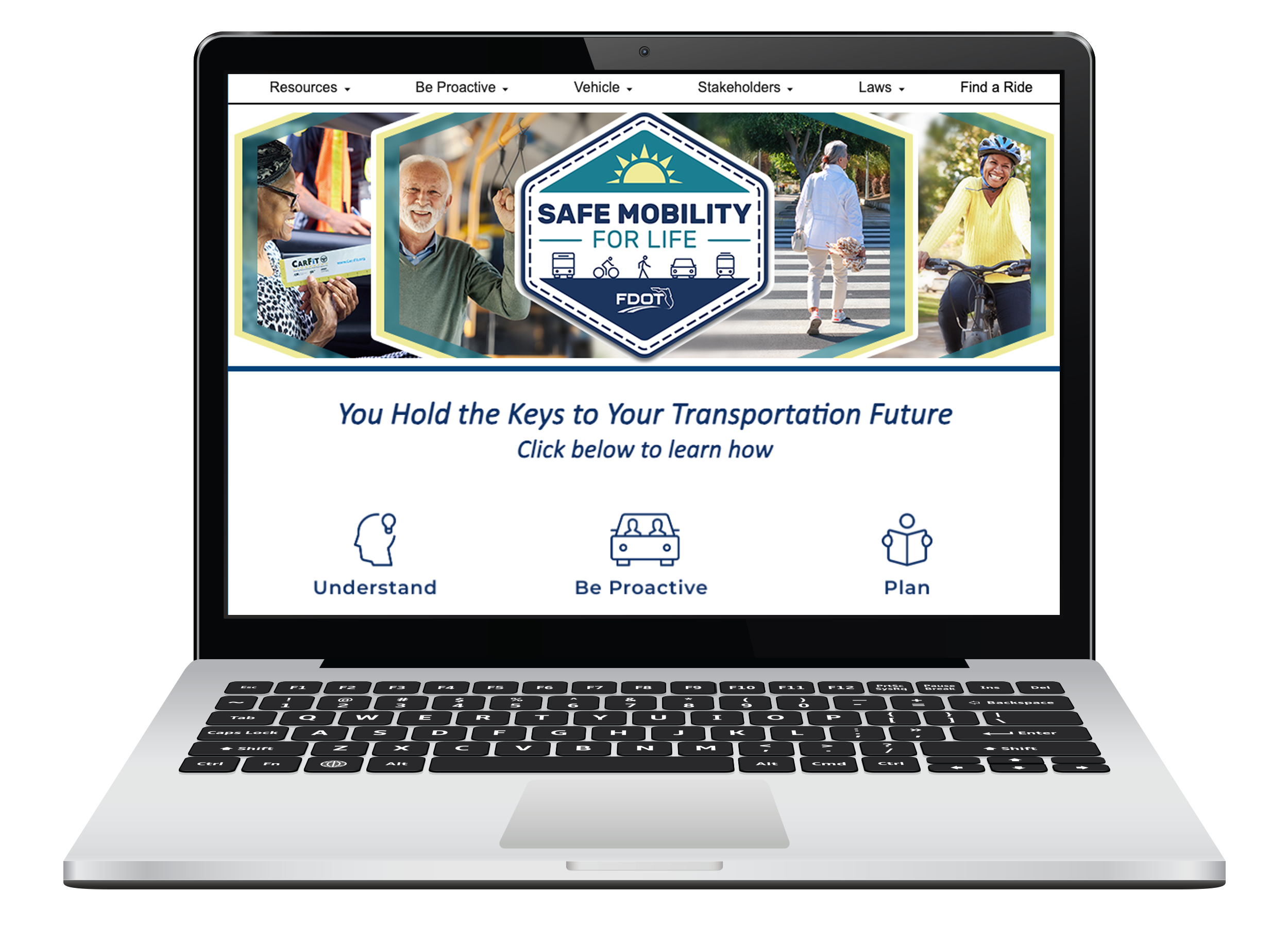 Screenshot of the Safe Mobility for Life Program website