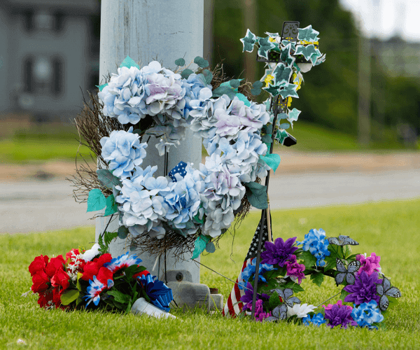 Screenshot of Drive Safelt Memorial Sign