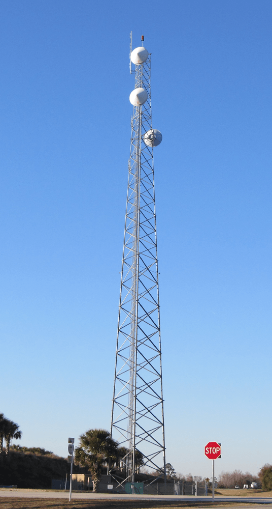 Diagram of a microwave tower used in FDOT communications infrastructure