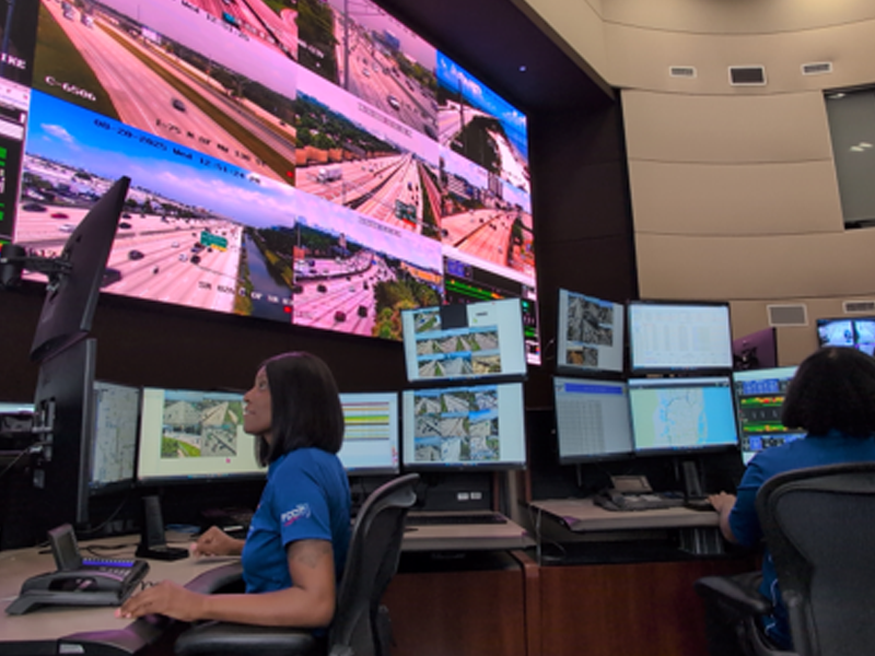 D6 RTMC video wall with operator